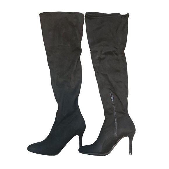 Zigi Soho Silla Black Stiletto Heeled Boots, Size 6.5, Pointed Toe, NIB‎ - Picture 1 of 10